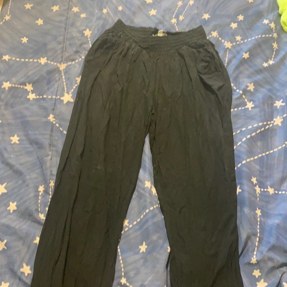 Black baggie leggings